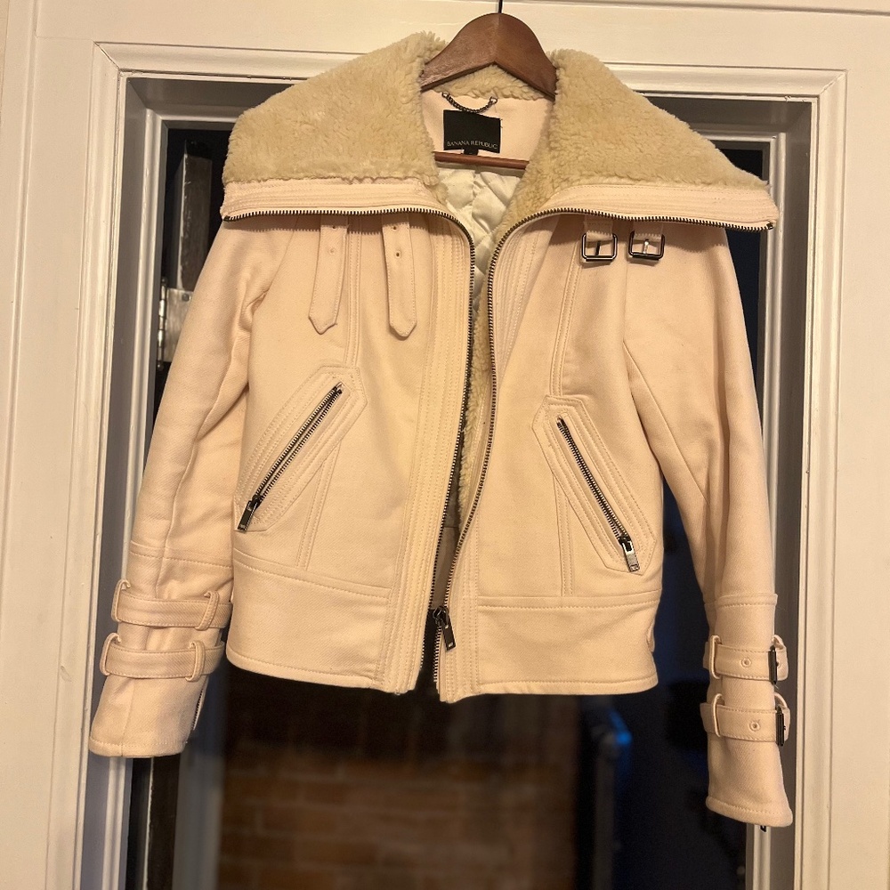 Banana Republic Pink Moto Jacket